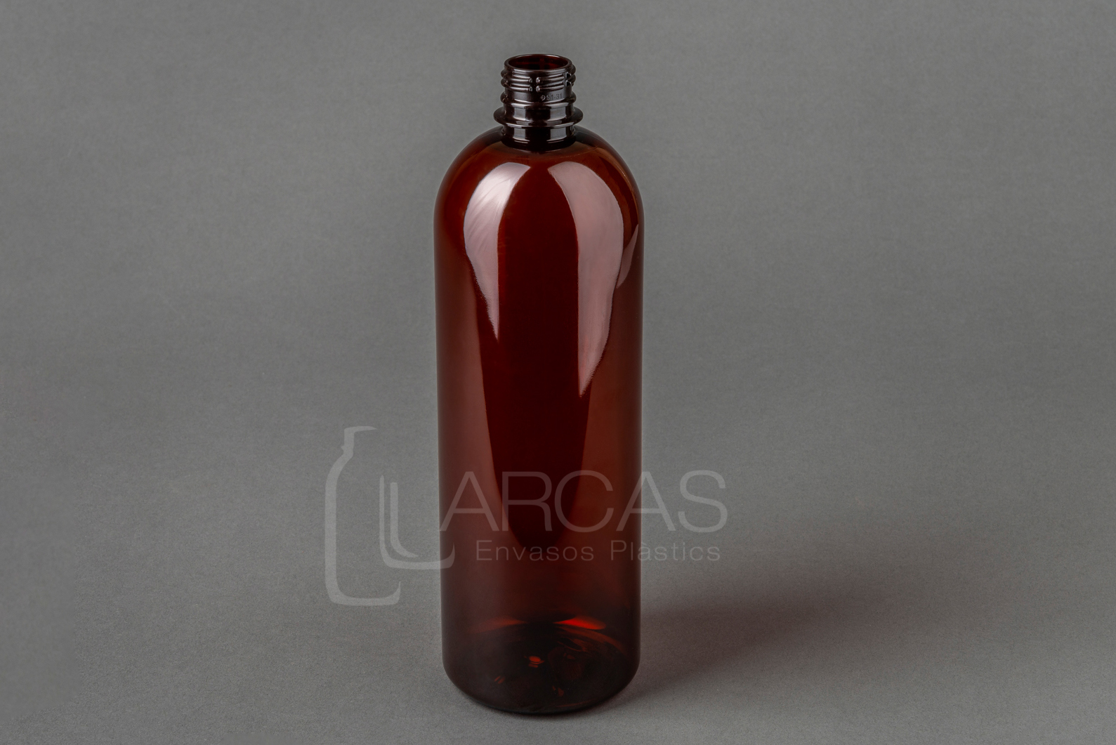 Fabricación de Botella PET 1000ml  cilíndrica 28/410 ámbar