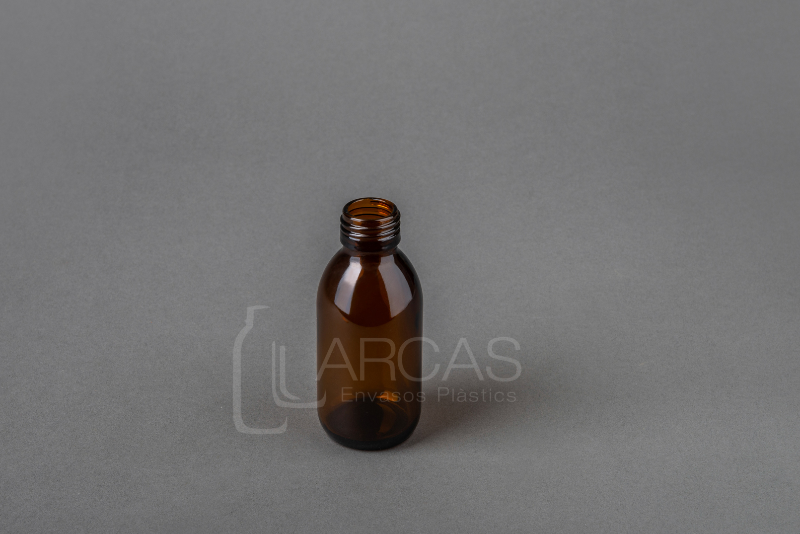 Fabricación de Botella vidrio 125cc ámbar P28