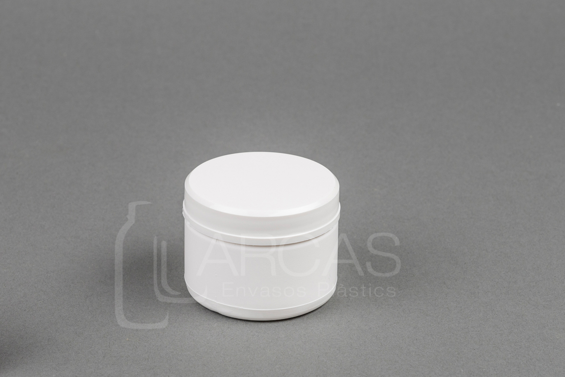 Fabricación de Tarro rosca 60cc HDPE blanco- Tapa blanca + Obturador