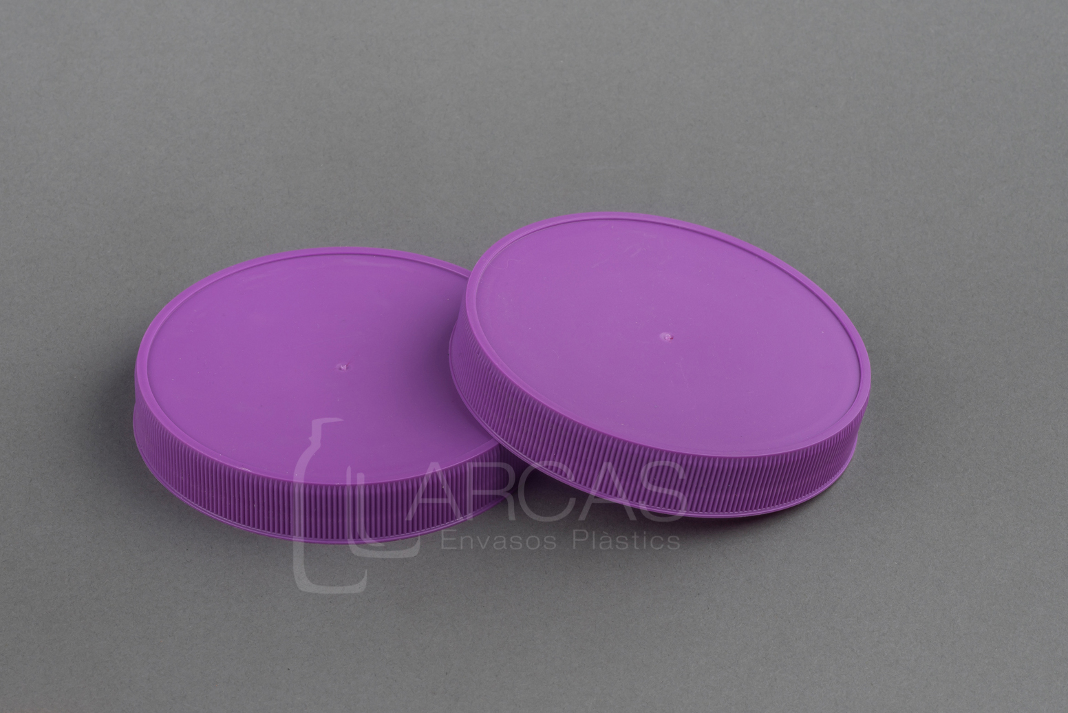 Fabricación de Tapa rosca D100/400  PP grafilada Lila
