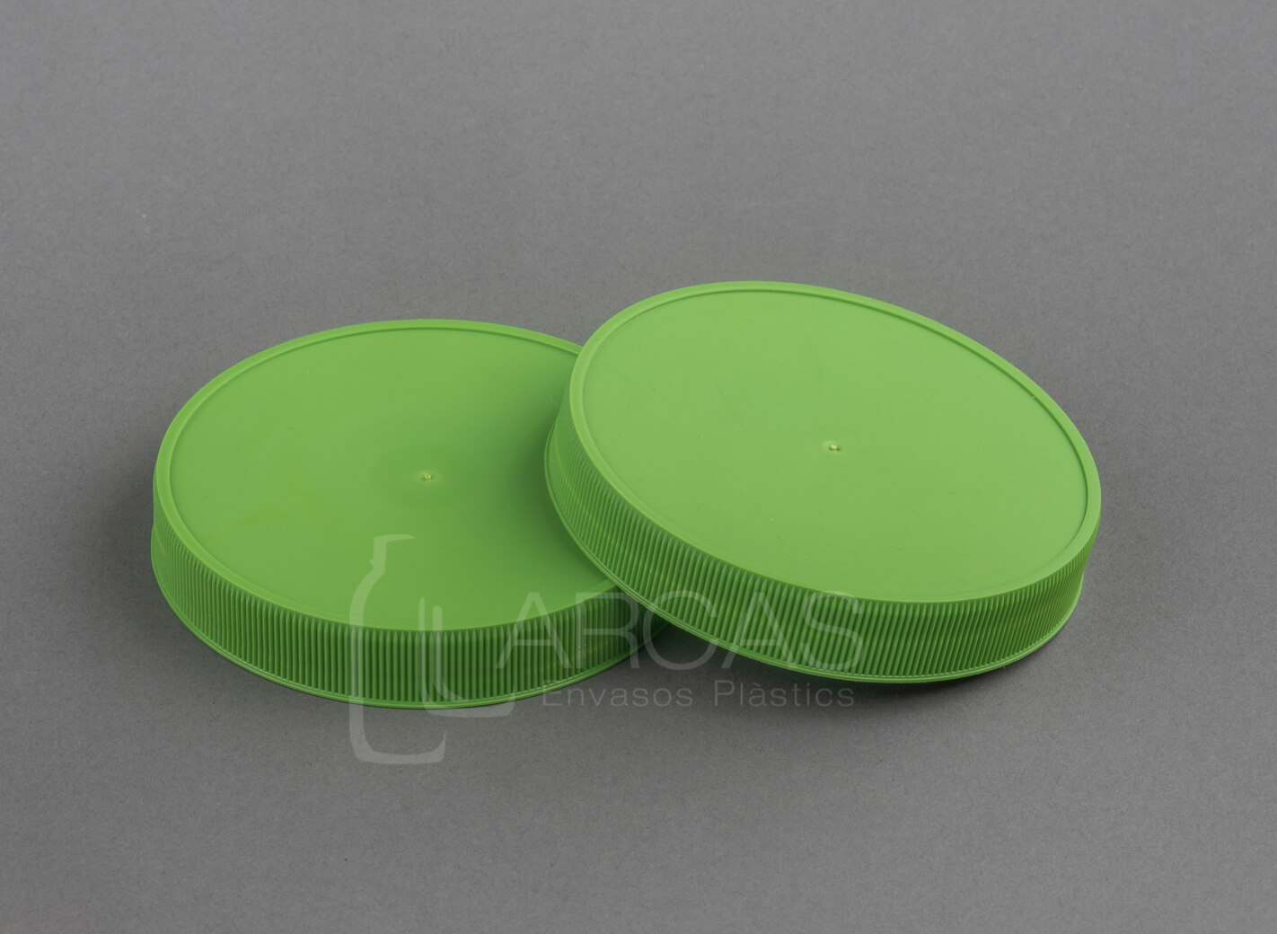 Fabricación de Tapa rosca D100/400  PP grafilada Verde